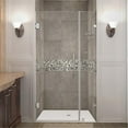thumbnail image 1 of AstonGlobal SDR990-CH-43-10 Nautis 43 x 72 in. Completely Frameless Hinged Shower Door with Glass Shelves in Chrome, 1 of 7