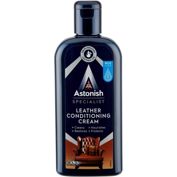 Astonish Specialist Leather Conditioning Cream For Leather Goods, Furniture, Boots & Bags - Conditioner Deep Cleans, Nourishes, Protects & Restores To Prevent Cracking & Drying,250ml Bottle