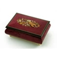 thumbnail image 1 of Astonishing Handcrafted 30 Note Red Wine Musical Instrument Theme Wood Inlay Music Box - Silent Night, 1 of 2