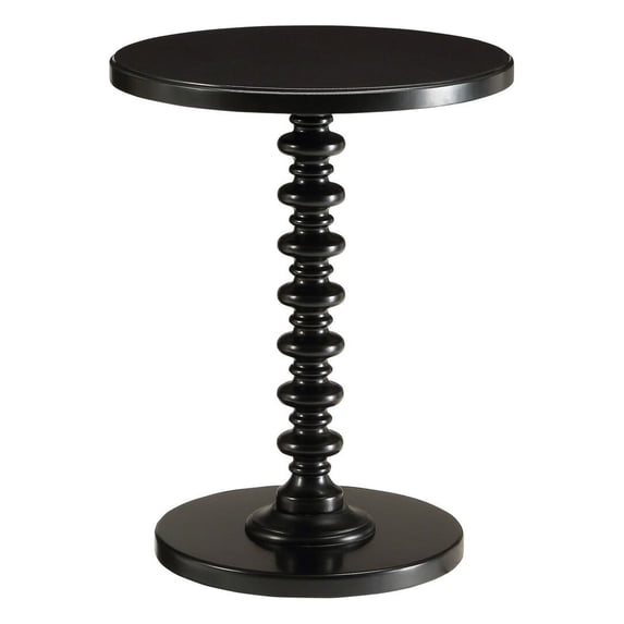 Astonishing Side Table With Round Top in Black