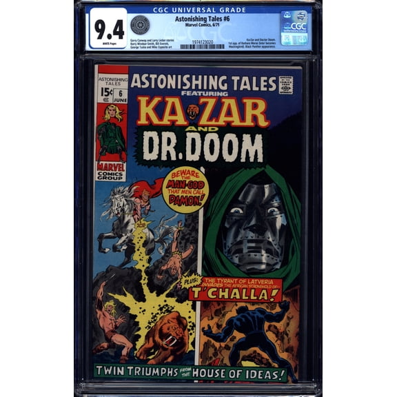 Astonishing Tales #6 - CGC 9.4 Comic Book