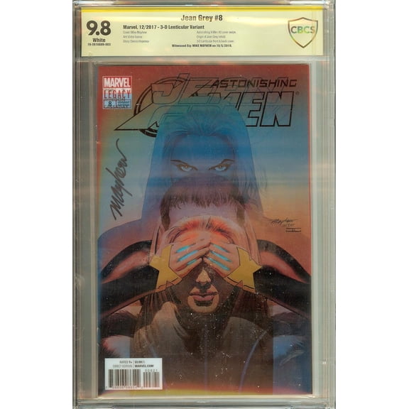 Astonishing X-Men Jean Grey #8 3-D Lenticular CBCS (not CGC) 9.8 Signed