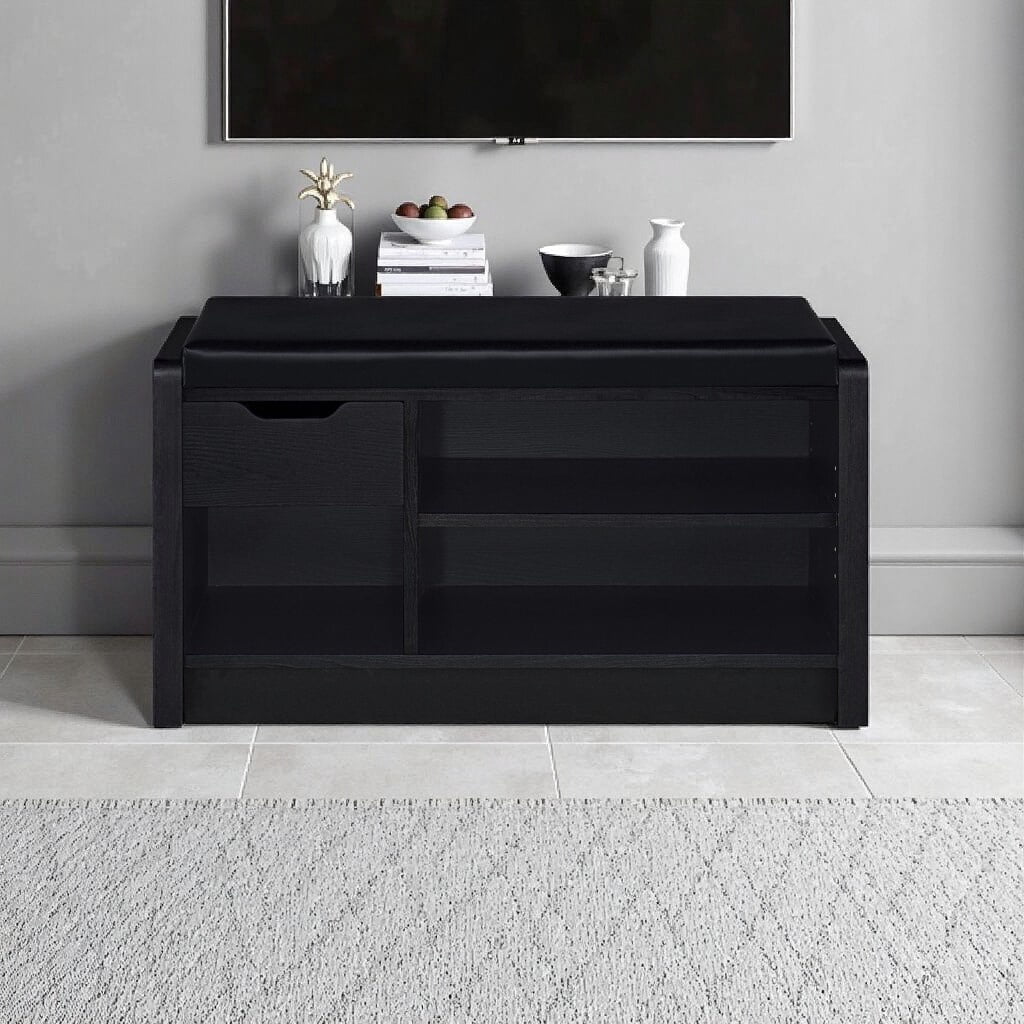 Great Description About Black Entryway Storage Bench