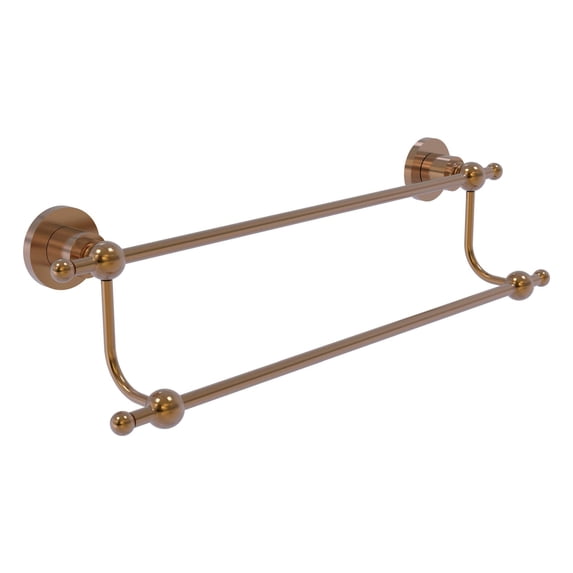 Astor Place Collection 24-in Double Towel Bar in Brushed Bronze
