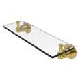 thumbnail image 1 of Astor Place Vanity Glass Shelf  with Beveled Edges - Polished Brass / 16 Inch, 1 of 2