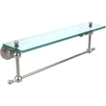 thumbnail image 1 of Astor Place Vanity Glass Shelf  with Integrated Towel Bar - Polished Nickel / 22 Inch, 1 of 5