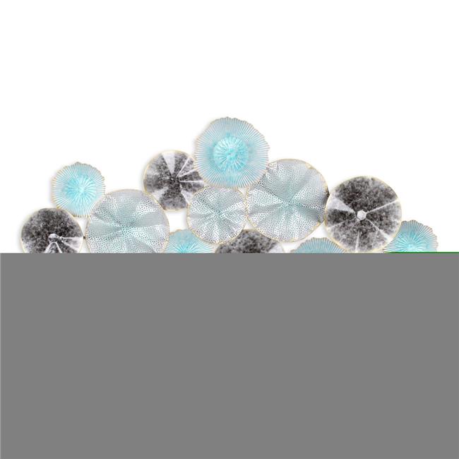 Coastal Multi Dimensional Flower Burst Metal Wall Decor