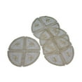 thumbnail image 1 of homecrate blossom embroidered vintage lace design, 18" round place mats, set four, in gold, 1 of 2