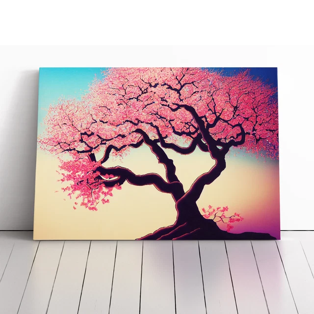 Astounding Cherry Blossom Tree Wall Art Print Art Home Decor Vintage ...