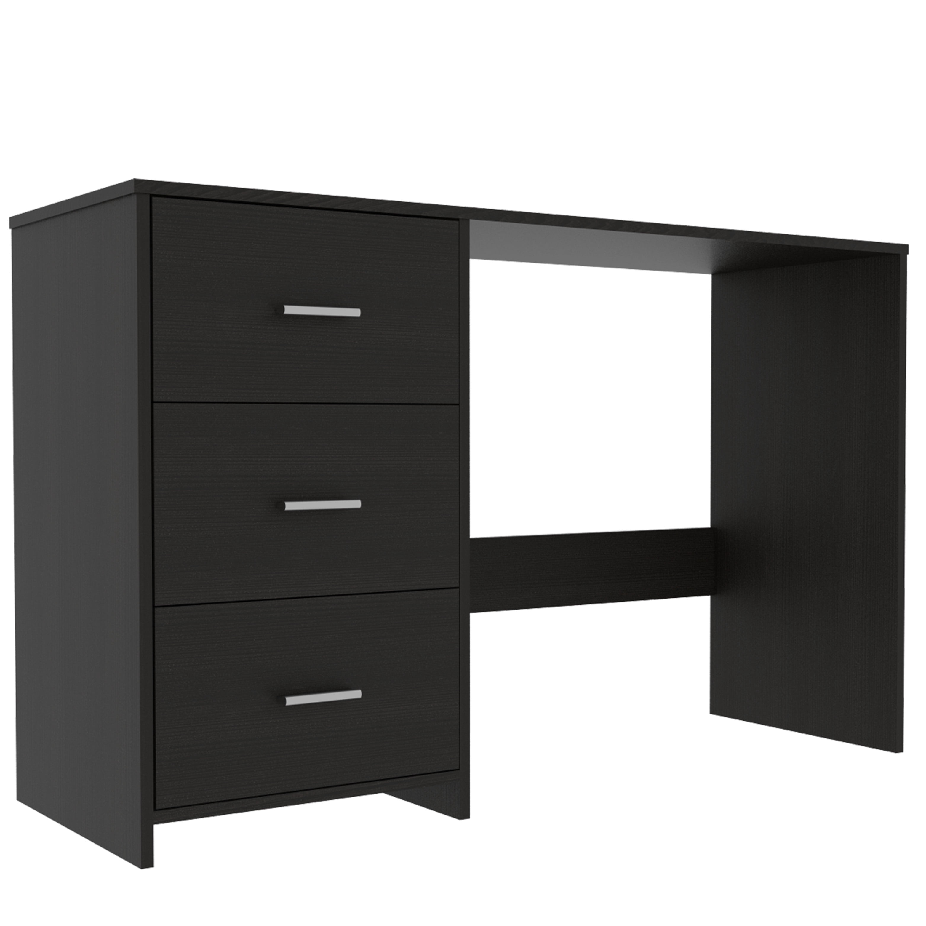 Astoutdoor Classic 3 Drawers Writing Desk - Black