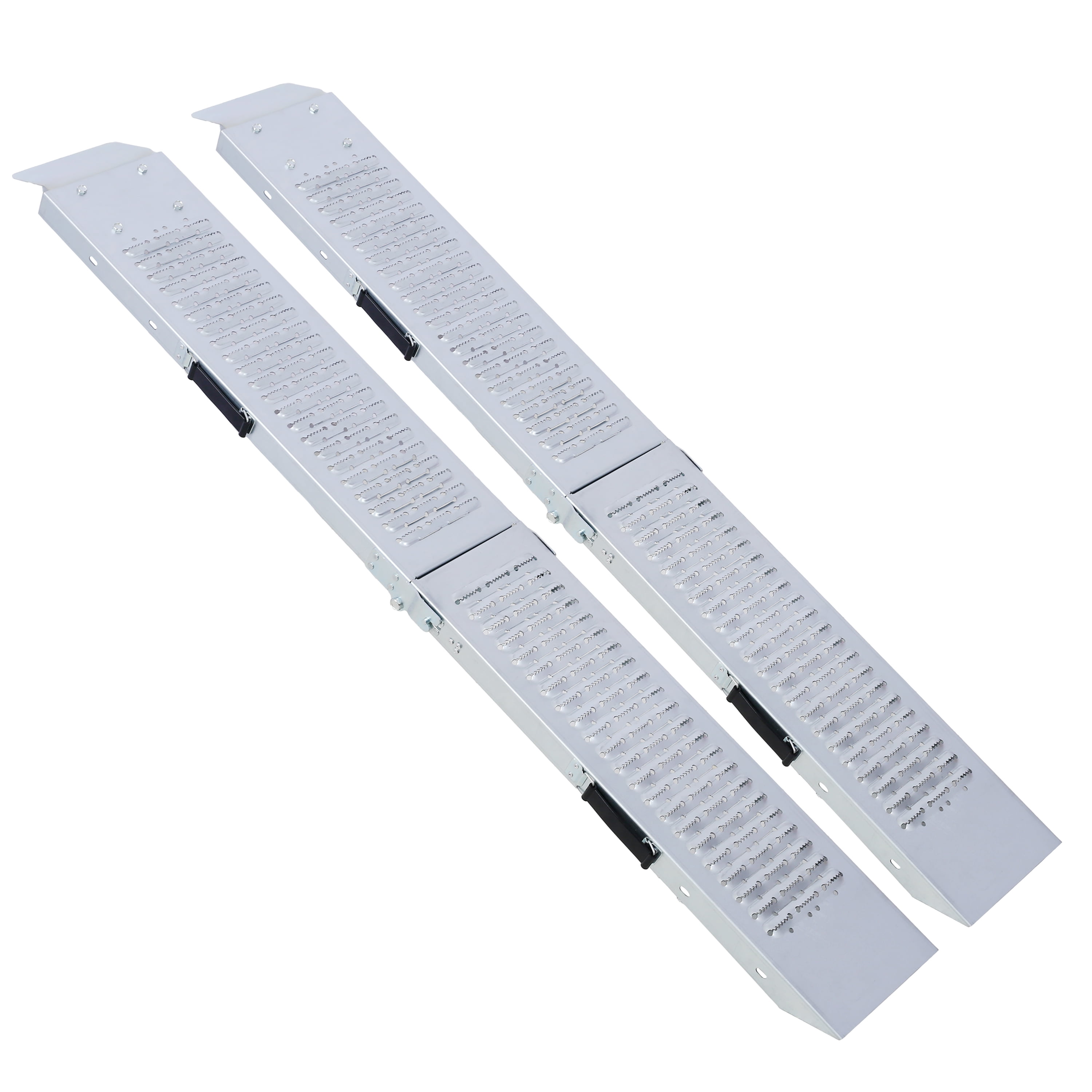 Folding Loading Ramps (2-Pack) for Motorcycle, Bike, ATV, Lawn Mower - 950 lb Capacity, 63 in