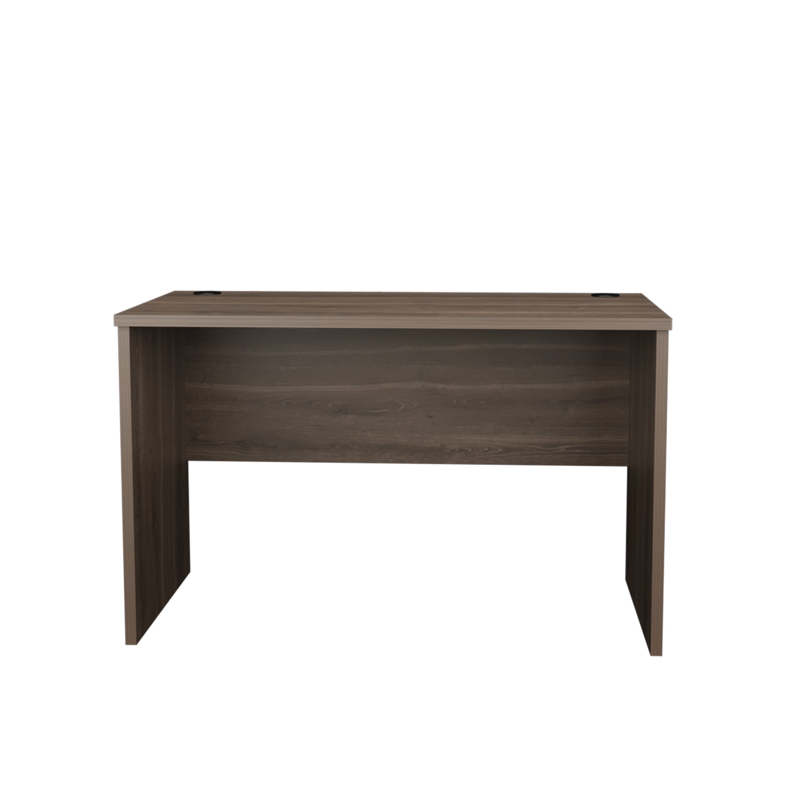Astoutdoor Rough Rock Minimalist Home Office Work Desk with Cable Management, Dark Walnut