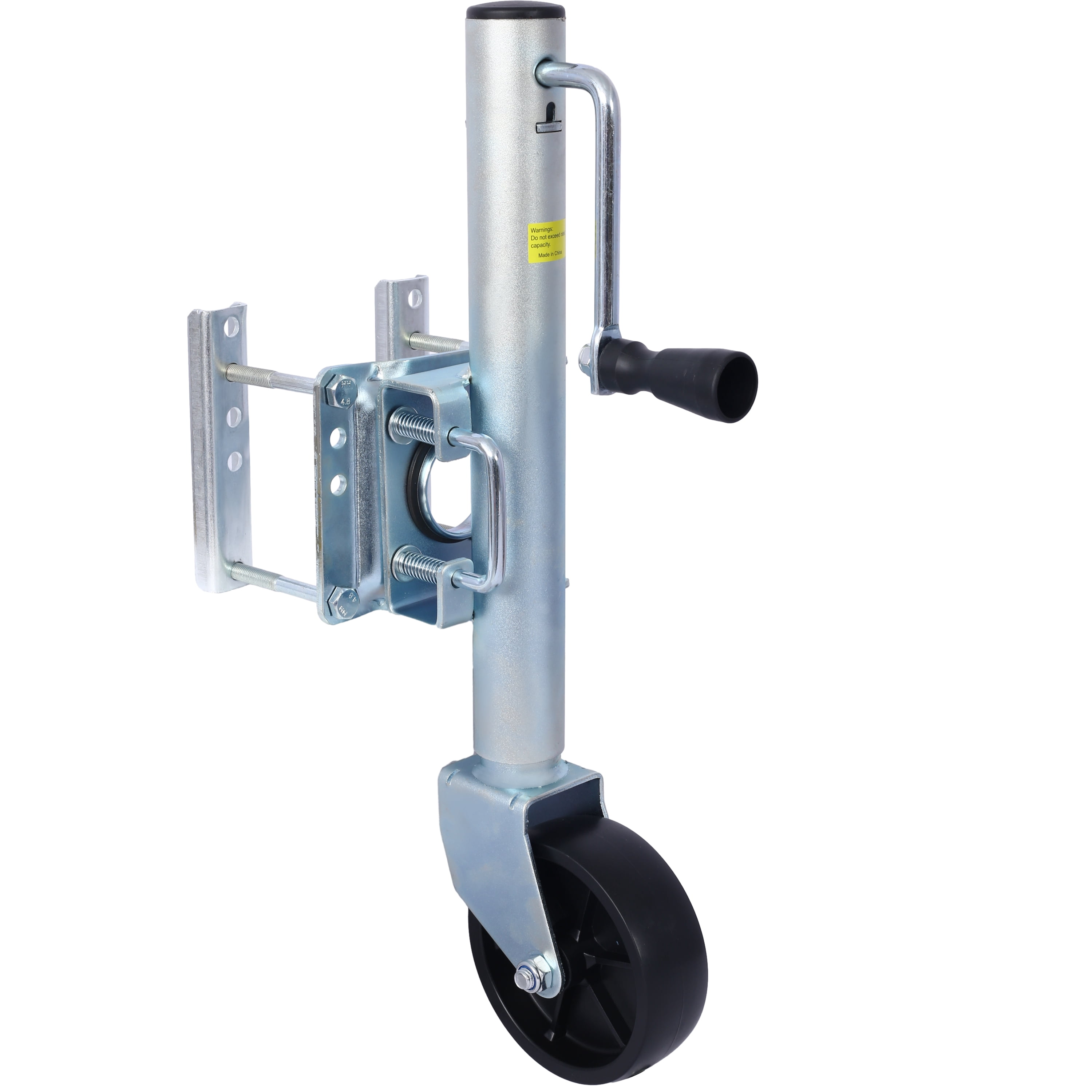 Trailer Jack 32.8 in, Bolt-on Tongue Jack 1000 lb Capacity with Wheel and Handle for Boat, RV, Utility Trailer