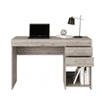 2 Drawer Computer Desk Astoutdoor Two Drawer Computer Desk with Lower Shelf, Light Gray ...