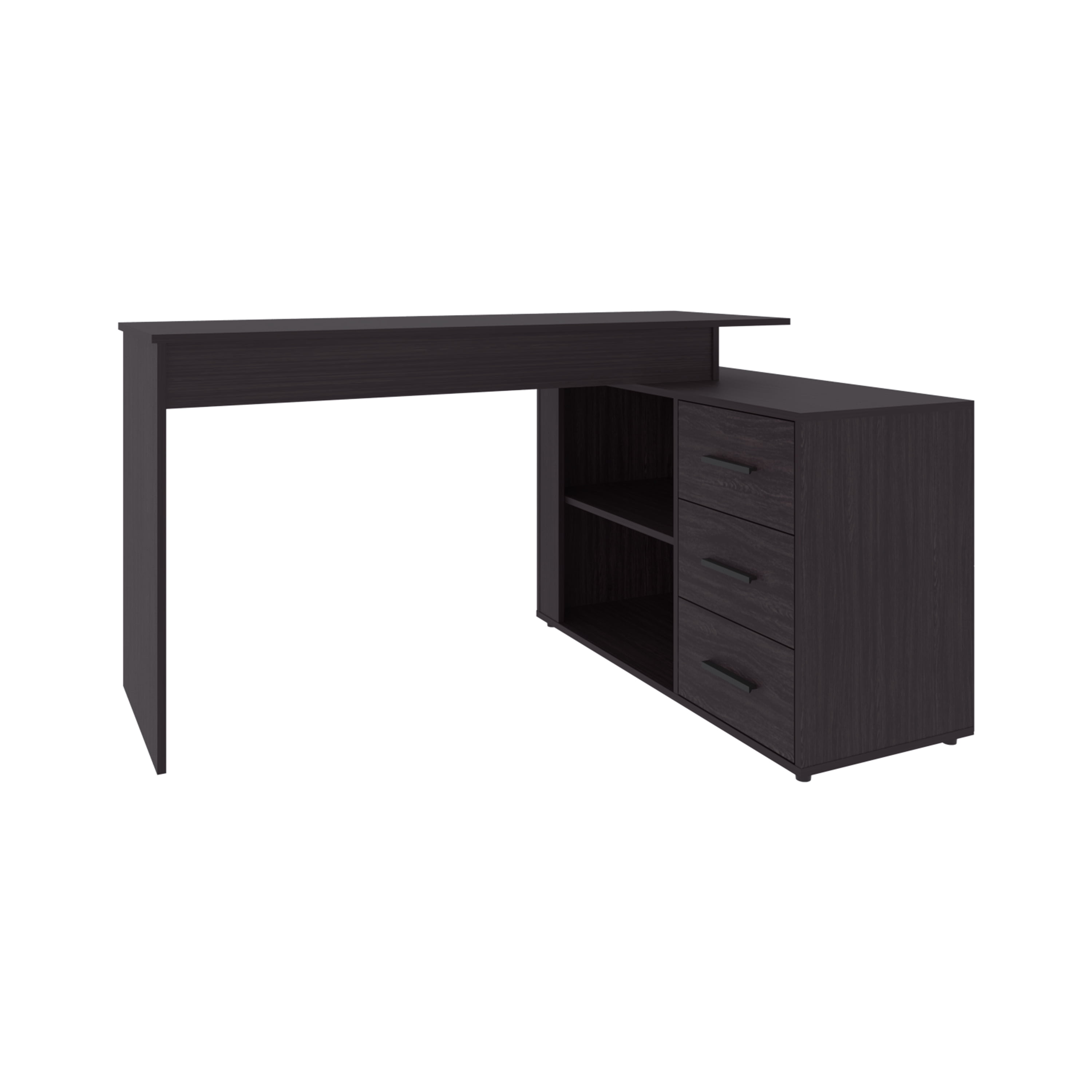 Astoutdoor Upton L-Shape Home Office Desk, Black