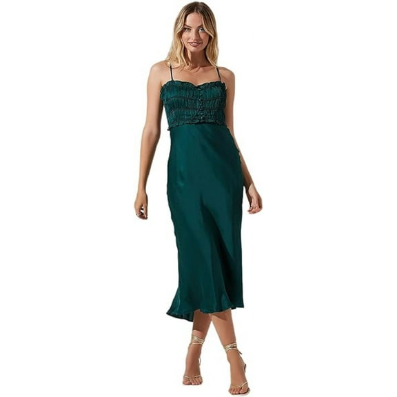 Astr the Label Zola Midi Sheath Dress, Green, Small