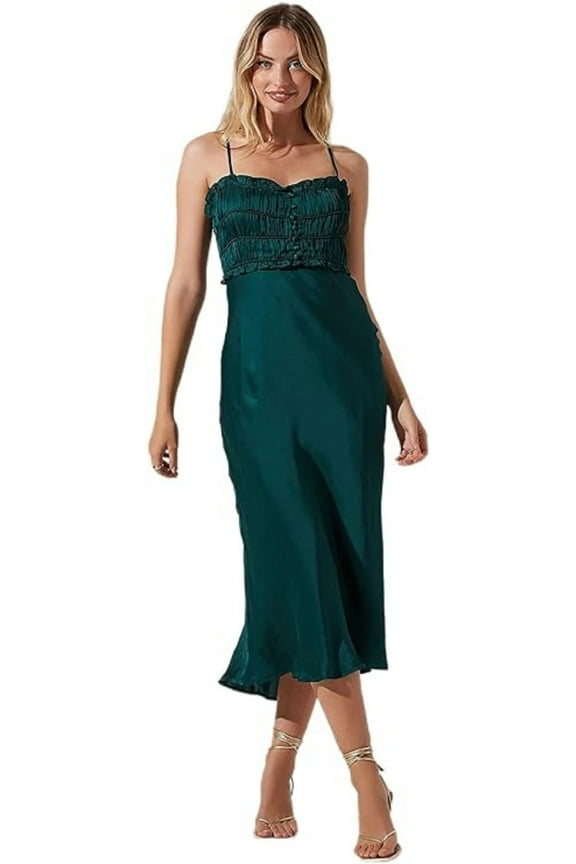 the Label Zola Midi Sheath Dress, Green, Small