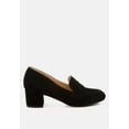thumbnail image 1 of Astra Block Heel Genuine Suede Loafers, 1 of 10