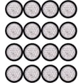 thumbnail image 1 of Astra Depot 16X 4" Round Red 24-LED Brake Stop Tail Light Grommet Plug Clear Lens for Truck Trailer RV UTE UTV DC 12V, 1 of 8