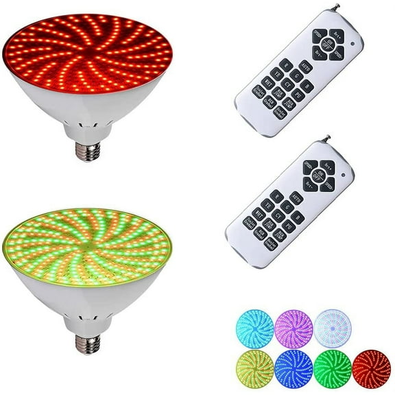 Astra Depot 2X Submersible Swimming Pool Light 468-LED RGB Multi-Color Changing Mode 45W IP68 Wireless Remote Control
