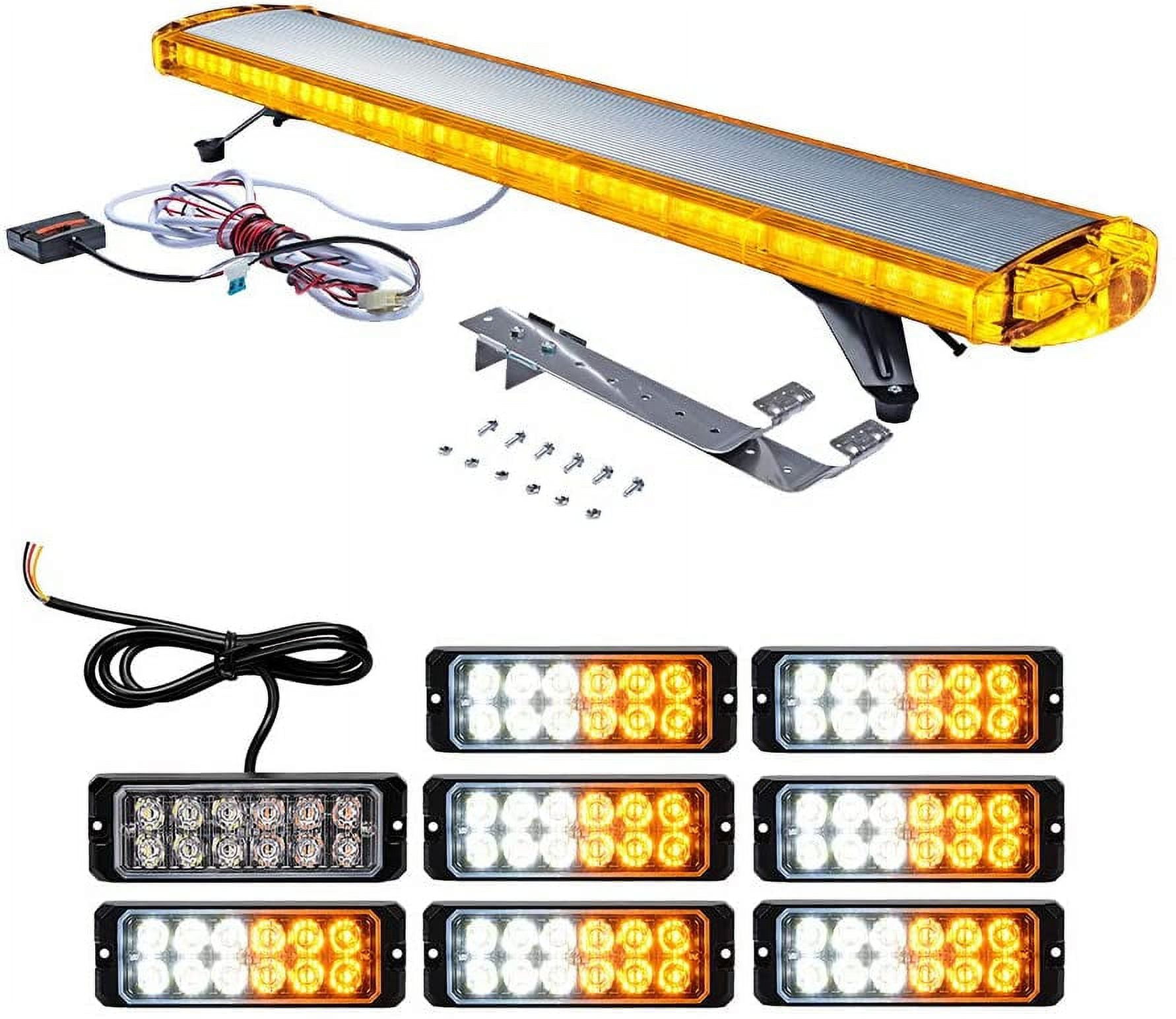 Astra Depot Amber Warning Emergency Strobe Light Kit 1X 47 inch 88LED
