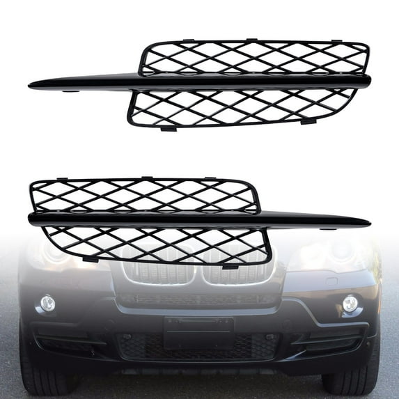 Astra Depot Black Front Lower Bumper Honeycomb Mesh Grille Cover for BMW X5 E70 Pre-LCI 2007-2010