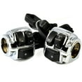 thumbnail image 1 of Astra Depot Chrome 1” Motorcycle Handlebar Controls Switches Kit for Harley Softail Sportster, 1 of 6