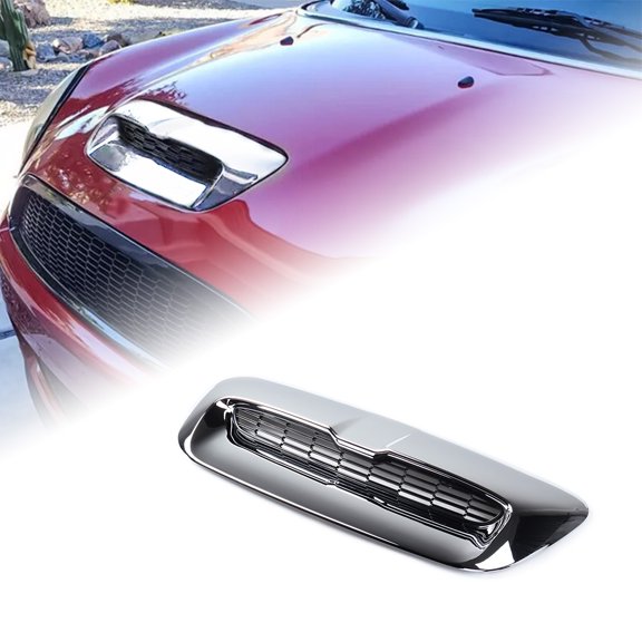 Astra Depot Chrome Front Hood Air Intake Vent Scoop For 07-13 Mini Cooper S R55 R56 R57 R58
