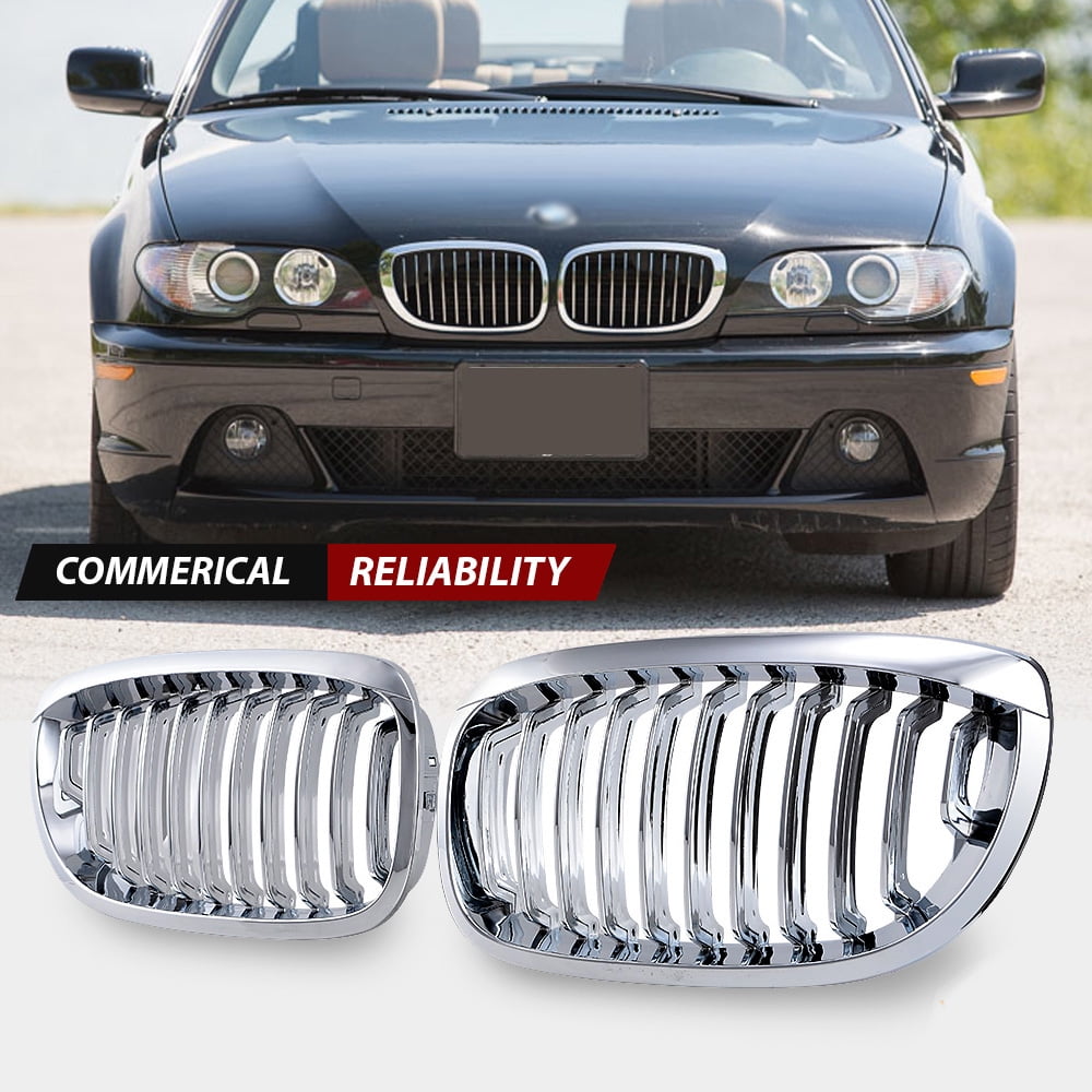 Astra Depot Chrome Front Kidney Grill Grille for BMW E46 330Ci 325Ci ...