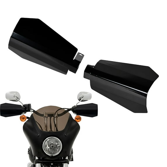 Astra Depot Coffin Cut Motorcycle Handguards Hand Guard 10mm Mirrors Mount for Harley Sportster Electra Street Road Glide Road King 2007-2018