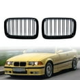 thumbnail image 1 of Astra Depot Glossy Black Dual Slats Kidney Grille Fit 1992-1996 BMW E36 316i 318i 320i 325i 328i M3 Pre-LCI, 1 of 7