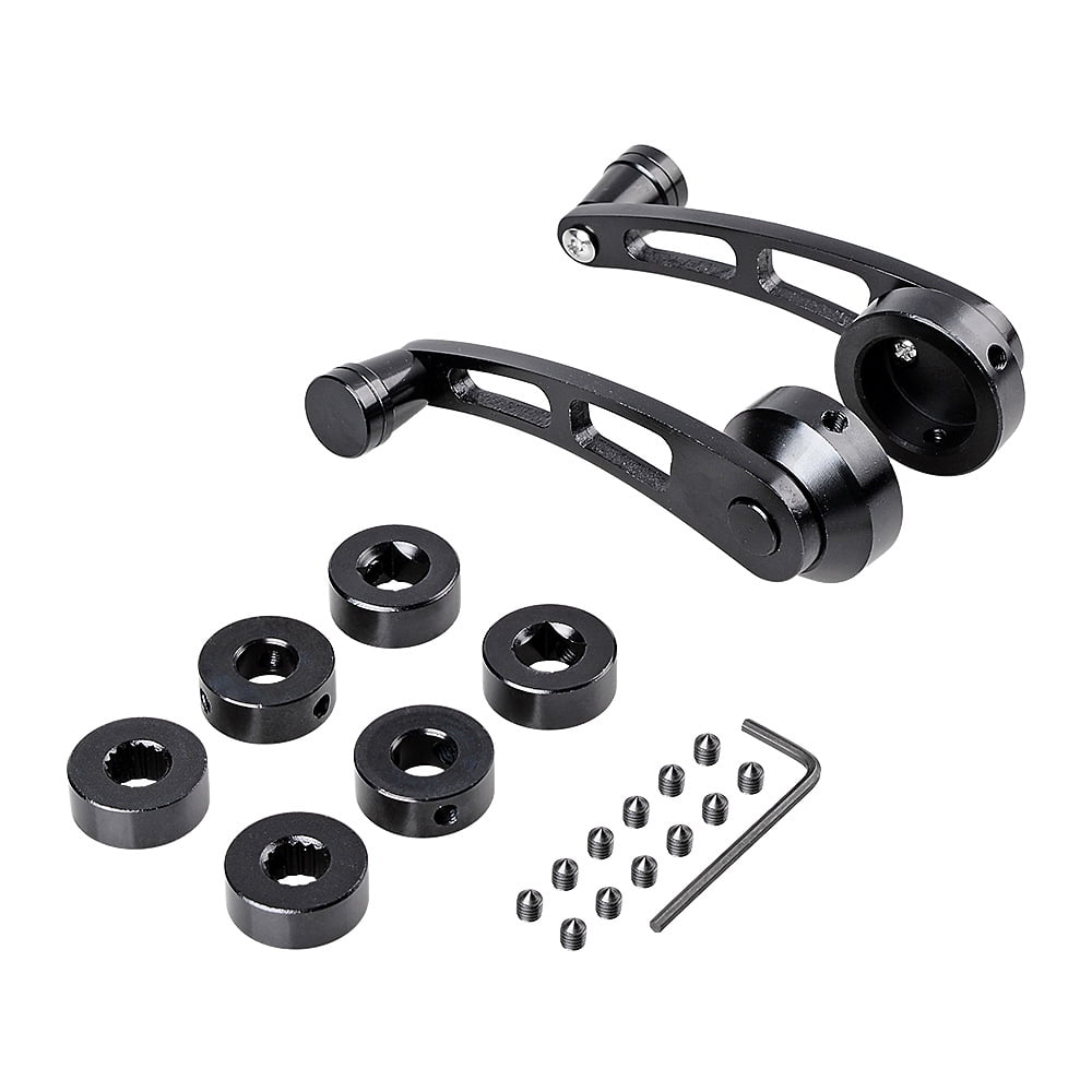 Astra Depot Pair Black Aluminum Billet Universal Interior Manual Car