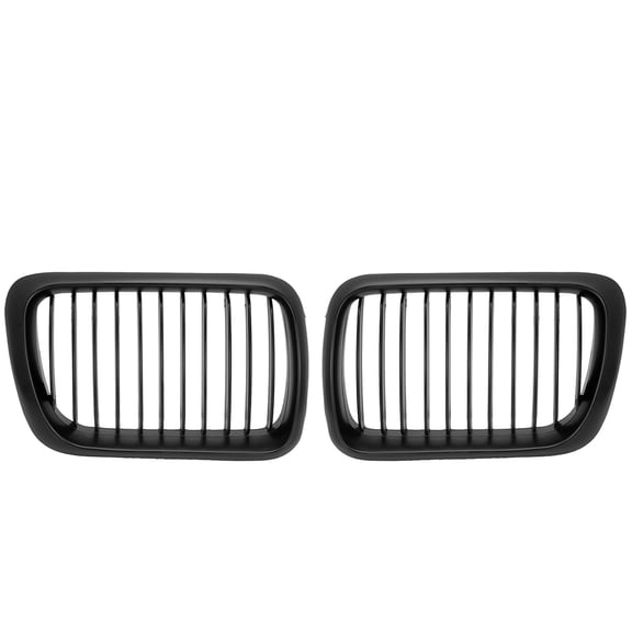 Astra Depot Pair Matte Black Euro Sport Front Kidney Grille Grill for BMW E36 M3 318i 318is 323i 323is 325i 325is 328i 328is Facelift 1997-1999