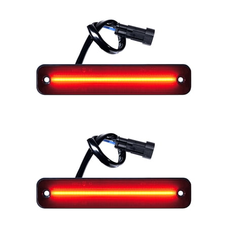Astra Depot Rear Red LED Marker Light Lamp Dynamic Flashing Lamp Assembly LH RH for 2003-2009 Hummer H2