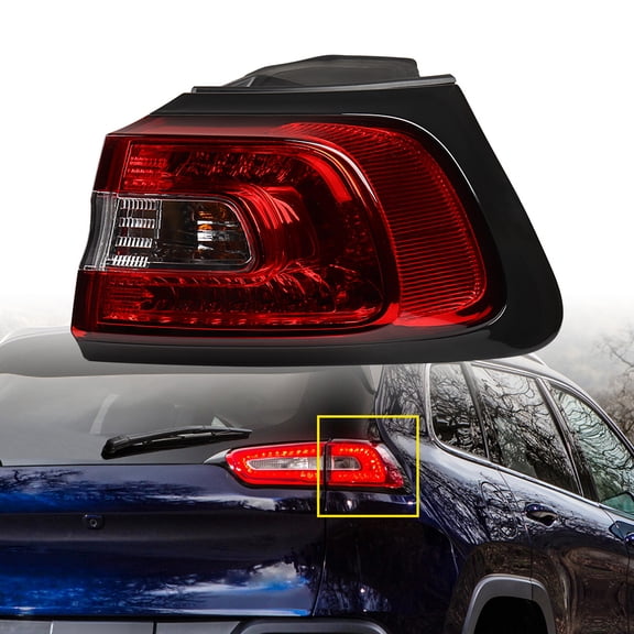 Astra Depot Right Passenger Side Outer Tail Light Assembly Brake Stop Turn Signal Taillamp Lamp for 2014-2018 Jeep Cherokee CH2805107D CH2805107P CH2805107N