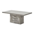 thumbnail image 1 of Astra Modern 71" Rectangular Pedestal Dining Table, Champagne Wood, 1 of 4