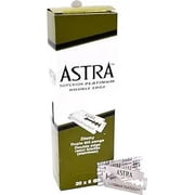 Astra Platinum Double Edge Safety Razor Blades,100 Blades 20 x 5