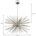 thumbnail image 1 of Astra Sputnik Satellite Pendant Light 9-Light Nickel Sputnik Chandelier Mid Century Starburst Chandelier for Living Room Bedroom Hallway Dining Room Kitchen Island, 1 of 7