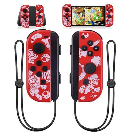 AstraJoy Switch Controller for Nintendo Switch, Replacement for Wireless Left & Right Switch Controllers Support Double Vibration/Motion Control/Screenshot/Wake-up(Classic Red)