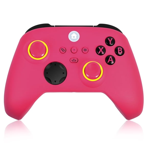 AstraJoy Wireless Controller for Xbox, Compatible with Xbox Series X/S/One/PC, With Hall Effect Joysticks, 2.4GHz Wireless Adapter Gamepad with RGB Light, Dual Vibration, TURBO, Deep Pink