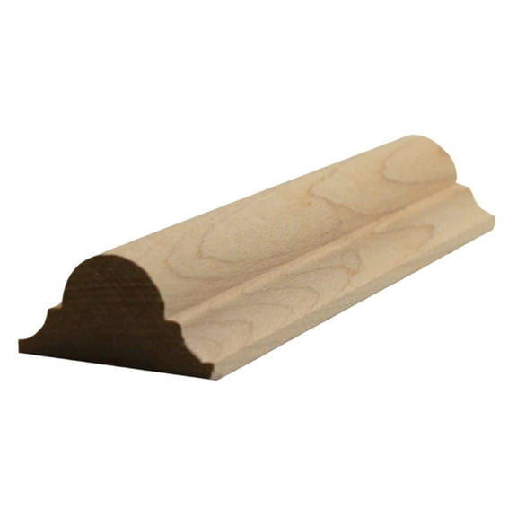 Astragal Molding 11/16" x 1-3/8" EWAS12, Maple, 94"