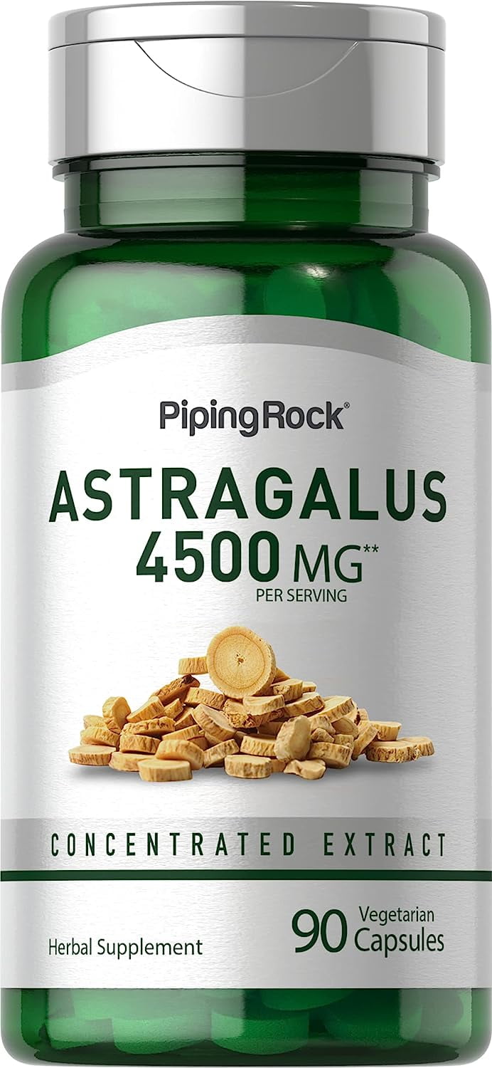 Astragalus Root Capsules 4500mg 90 Count Concentrated Herbal