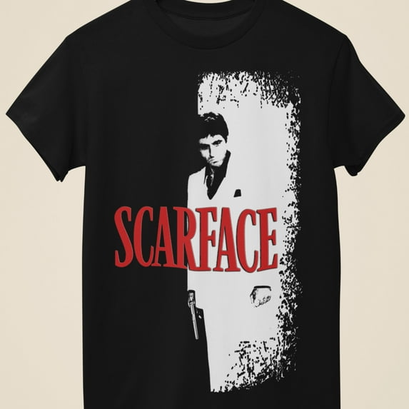 Astraiaintera Scarface - Movie Poster Inspired Unisex Black T-Shirt