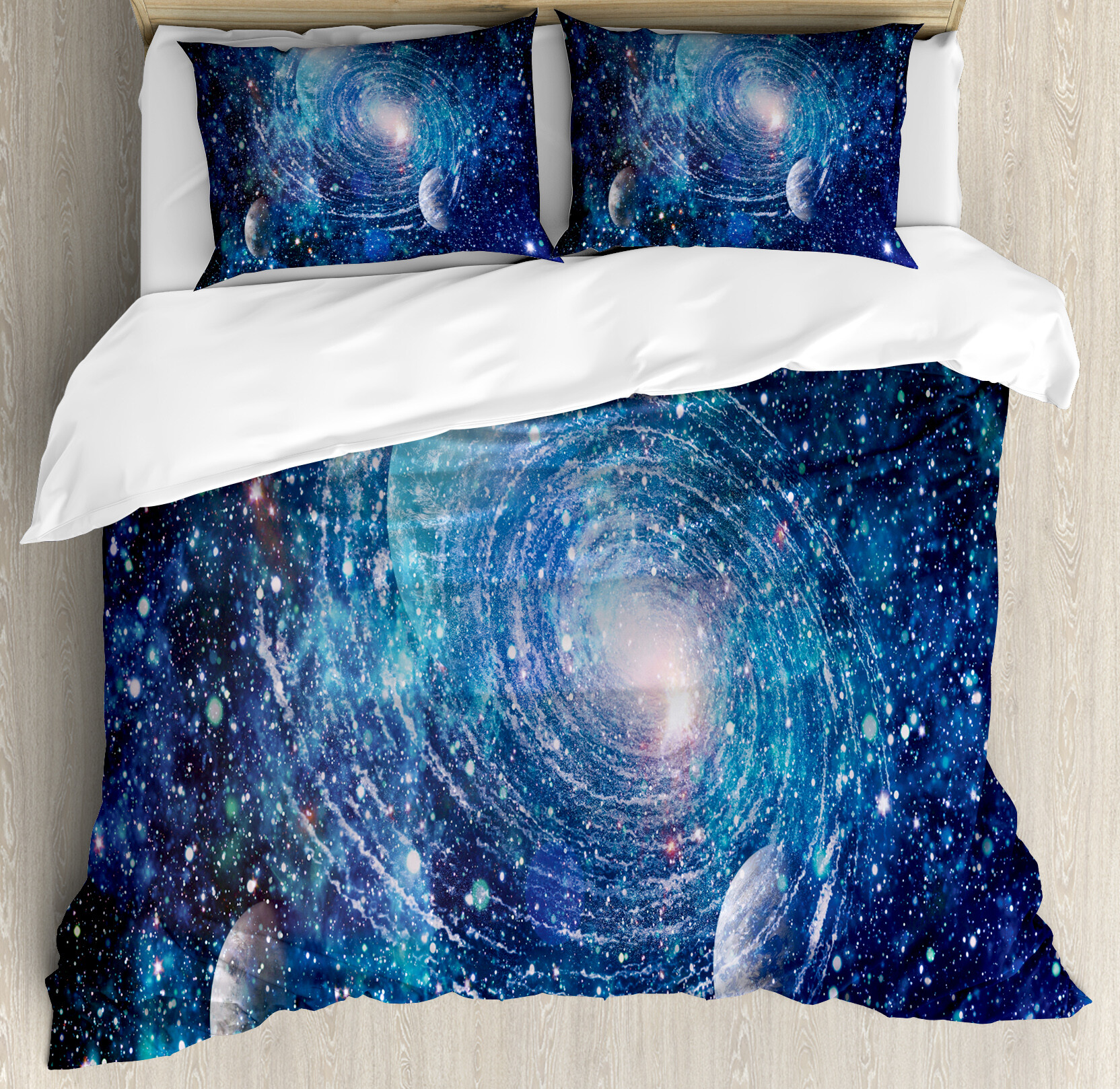 3D Rotating Nebula Stars 352 Bed Pillowcases Quilt