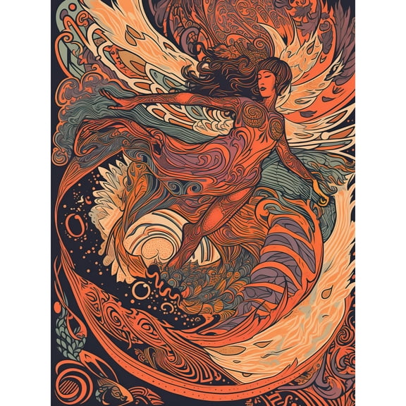 Astral Projection Conceptual Art Illustration Extra Large XL Wall Art Poster Print