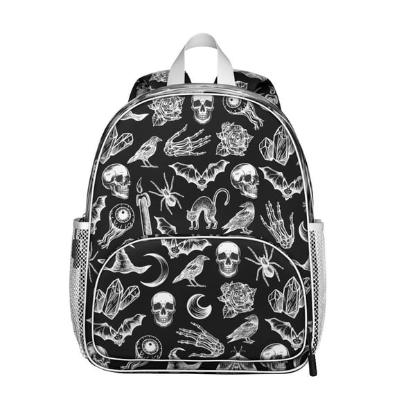 Astral Student Backpack – Gothic Celestial Moon And Star Steampunk Lunar Eclipse Cosmic Solar Sunburst Elements Print