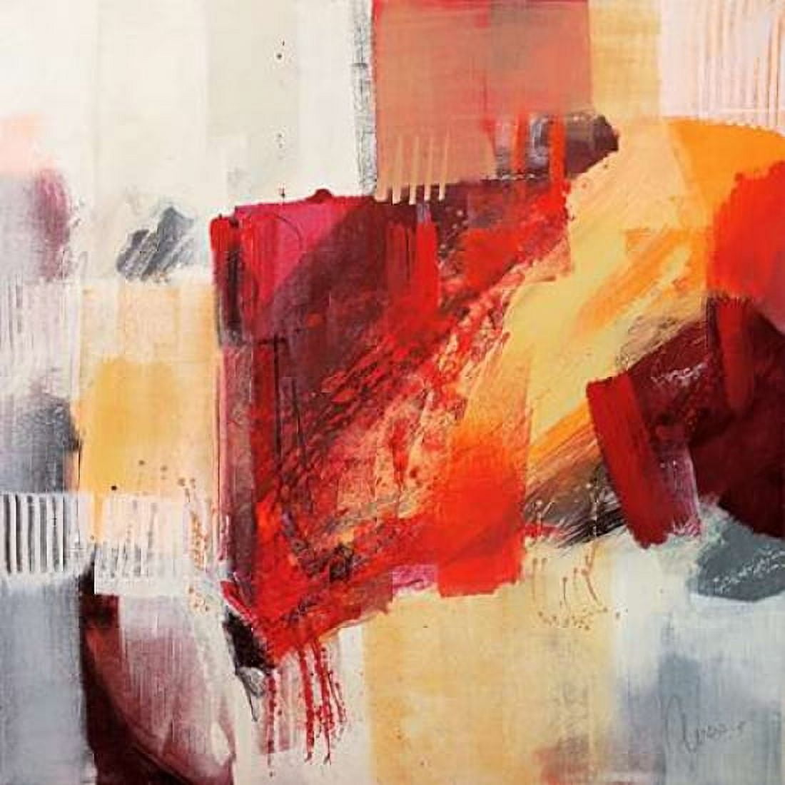 Astratto Colorato II Canvas Art - Francesco Cusumano (24 x 24)
