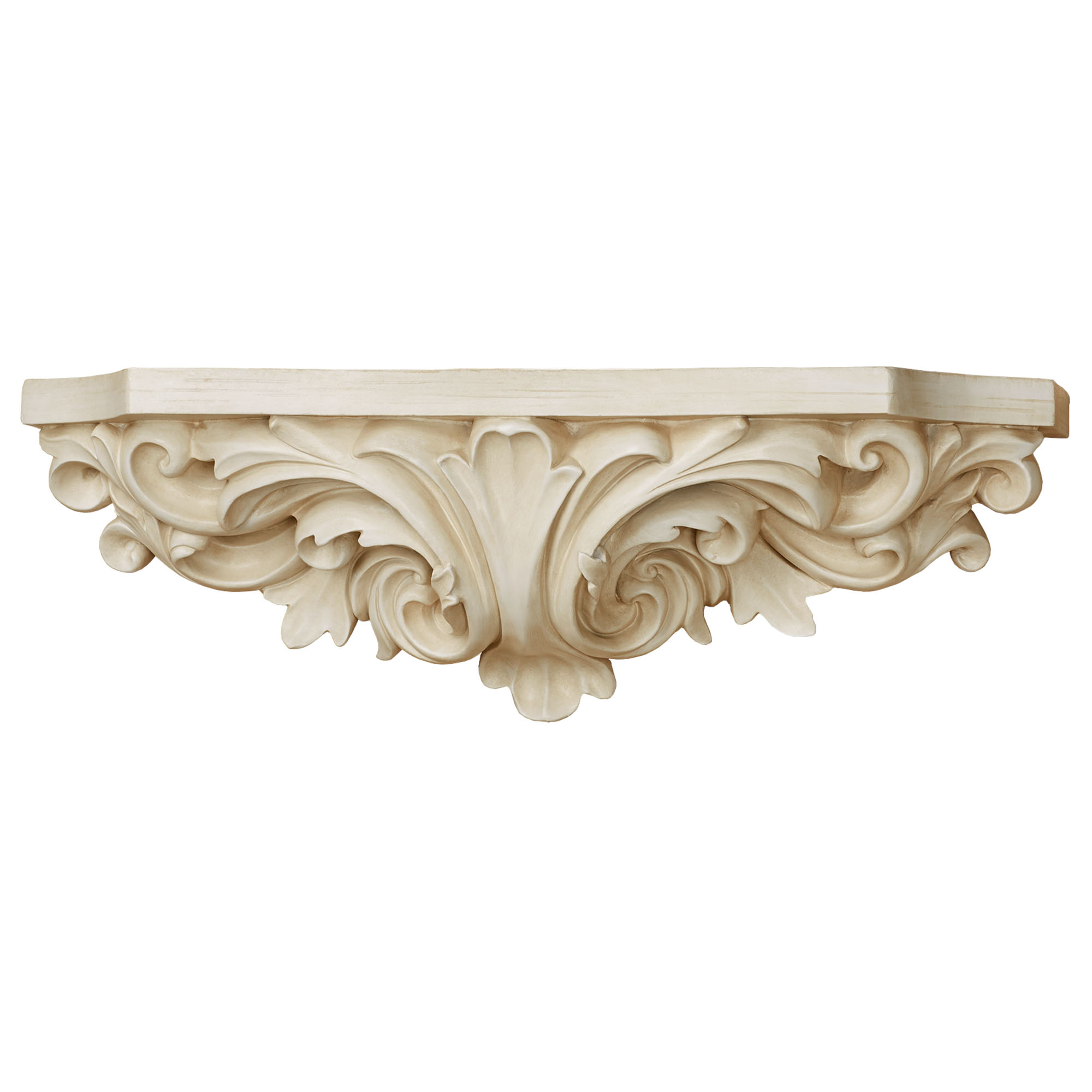 Astrella Antique White Wall Shelf - Walmart.com