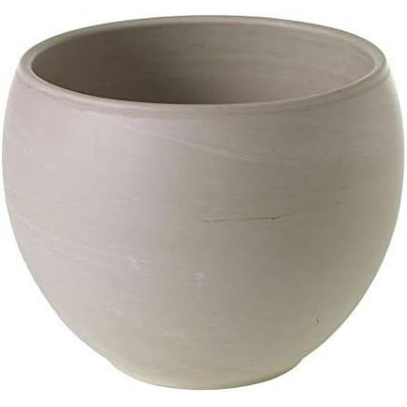 Astrid Ceramic Pot | Modern Pot Decor for Home or Office l Indoor and Outdoor Planter for Any Event Decorations (7.75"x 6" Grey)