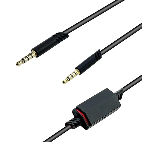 Astro A10 A40 TR Headset Replacement Cable, 6.5 Feet Inline Mute Audio Cord, Compatible with PS5 PS4 Controller, Black Durable Design